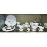 SELECTION OF WEDGWOOD BONE CHINA SUSIE COOPER DESIGN GLEN MIST