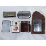 SMALL BAG OF MAINLY ZIPPO LIGHTERS