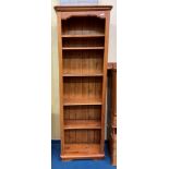 PINE NARROW BOOKCASE