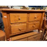 PINE TWO OVER TWO DRAWER CHEST