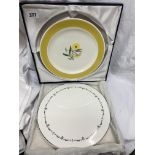 ONE BOXED ROYAL WORCESTER PLATE AND ONE BOXED SUSIE COOPER PLATE