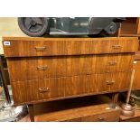 1950S/60S KNEEHOLE DRESSING TABLE AND CHEST