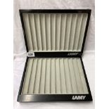 TWO LAMY PEN PRESENTATIONAL DISPLAY TRAYS (12 PLACES EACH)