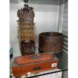 WALL HANGING OLIVE WOOD DAYS OF THE WEEK LETTER RACK A/F,