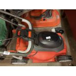 CORDLESS FLYMO LAWNMOWER AND CHARGERS