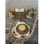 ROYAL ALBERT COUNTRY ROSES OLD STYLE TELEPHONE