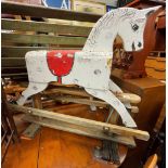 CHILD'S PAINTED ROCKING HORSE