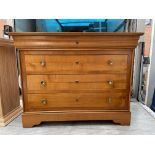 REPRODUCTION BIEDERMIER STYLE CHEST OF FOUR DRAWERS