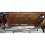 WROUGHT IRON WORK HEARTH FENDER AND FIRE TOOLS