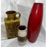 THREE PIECES OF WEST GERMAN POTTERY INC.