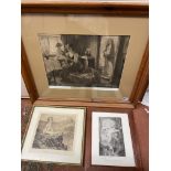 LITHOGRAPHIC PRINT ENTITLED MORE HEAVENS THAN ONE FRAMED AND GLAZED,