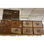 FOUR DRAWER TABLE TOP FILING BOXES