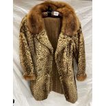 SPOTTED FUR HALF LENGTH JACKET