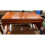 YEW CROSS BANDED SOFA STYLE COFFEE TABLE