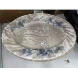 ONE LARGE CORONA PATTERNED OVAL MEAT PLATTER AND FOUR PLATTERS