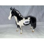 BESWICK GLOSS PIEBALD PINTO PONY