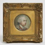 Gilles Jacques Petit after Jean Etienne Liotard (Swiss, 1702-1789), LOUIS XV, 8.25 x 8.25 in — 21 x