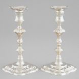 Pair of George III Silver Table Candlesticks, John Cafe, London, 1777, height 7.9 in — 20 cm (2 Piec