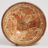 Hispano-Moresque Copper Lustre Decorated Earthenware Bowl, late 17th/early 18th century, height 3.5