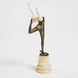 Prof. Otto Poertzel (German, 1876-1963), THE SNAKE DANCER, height 10.6 in — 27 cm