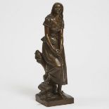 Eugene Laurent (French, 1832-1898), JEAN D'ARC (JOAN OF ARC), height 16 in — 40.6 cm