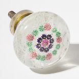 Clichy Concentric Millefiori Glass Doorknob, mid-19th century, diameter 2 in — 5.2 cm