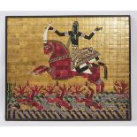 Art Deco Mythological Ceramic Mosaic Panel by Valentin Firsov Shabaeff (Russian-Canadian, 1891-1978