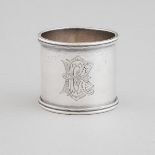 Russian Silver Napkin Ring, Otto Makselius, St. Petersburg, c.1891-98, width 1.7 in — 4.3 cm; diame