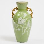 Locke & Co. Worcester Pâte-sur-Pâte Two-Handled Vase, c.1900, height 7.2 in — 18.4 cm