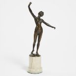 Bruno Zach (Austrian, 1891-1945), DANCING NUDE, height 11.8 in — 30 cm