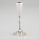 American Silver Bud Vase, probably Tiffany & Co., New York, N.Y., c.1871, height 6 in — 15.2 cm
