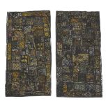 Two Indian Patchwork Textiles, mid 20th century, 57 x 29 in — 144.8 x 73.7 cm; 57.5 x 29 in — 146.1
