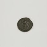 Ancient Coinage, METHYMNA LESBOS ATHENA AE CIVIC ISSUE, 300-100 B.C., approx. diameter 0.7 in — 1.8