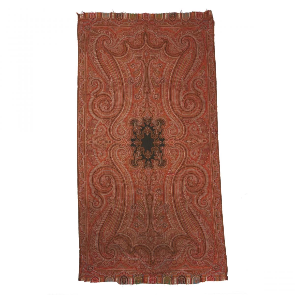 Indian Kashmir Shawl, c.1910/20, 10 ft 4 ins x 5 ft 2 ins — 3.1 m x 1.6 m