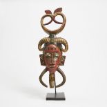 Modern Guro Mask, Ivory Coast, West Africa, height 29.25 in — 74.3 cm