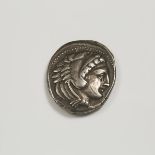 Ancient Coinage, ALEXANDER III (THE GREAT) AR TETRADRACHM, C.300 BC, approx. diameter 1.1 in — 2.8 c