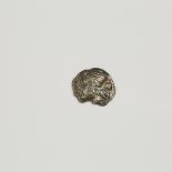 Ancient Coinage, CRETE, CYDONIA, AE TRIHEMIDIOBOL, 400-300 B.C., approx. diameter .55 in — 1.4 cm