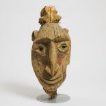 Kwoma Washkuk Hills Head, Sepik River, Papua New Guinea, mid 20th century, height 21 in — 53.3 cm