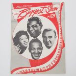 Nat King Cole, Sarah Vaughan, 'Peg Leg' Bates, Illinois Jacquet, Ralph Marterie Autographed Tour Pro