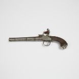 British Flint-Boxlock Pistol, Edward Newton, Grantham, early 19th century, length 11.75 in — 29.8 cm