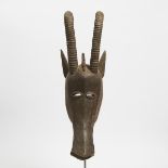 Large Gurunisi Antelope Mask, Burkina Faso, West Africa, late 20th century