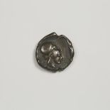 Ancient Coinage, GREEK CORINTHIAN PEGASUS AR STATER, 500-450 B.C., approx. length 0.8 in — 2 cm