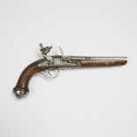 First French Empire Flintlock Pistol, early 19th century, length 14 in — 35.6 cm