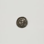 Ancient Coinage, GREEK SATRAP OF CARIA, MAUSOLUS AR DRACHM, 377-353 BC, approx. diameter 0.6 in — 1.