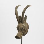 Bobo Bwa Polychrome Antelope Mask, Burkina Faso, West Africa, mid 20th century, height 21.75 in — 55
