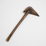 New Caledonia Hardwood Kanak Bird Head War Club, Melanesia, early 20th century, height 23.25 in — 59