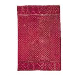 Indian Thirma Phulkari Bagh Marriage Shawl, c.1900, 8 ft 2 ins x 4 ft 9 ins — 2.5 m x 1.4 m