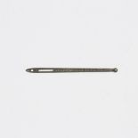 Bodkin Sewing Needle Commemorating the Death of Queen Charlotte of Mecklenburg-Strelitz, 1818, lengt