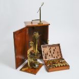 Smith & Beck, London, Lacquered Brass 'Best No. 1' Compound Binocular Microscope Outfit, c.1870, tal