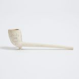 Wolf Tone Commemorative Clay Pipe McDougall, Glasgow, Scotland, 1898, length 6.25 in — 15.9 cm